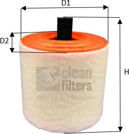 Clean Filters MA3457 - Воздушный фильтр, двигатель autodif.ru