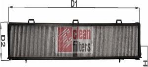Clean Filters NC2314CA - Фильтр воздуха в салоне autodif.ru