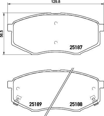 Ferodo HQF2284AC - Тормозные колодки, дисковые, комплект autodif.ru