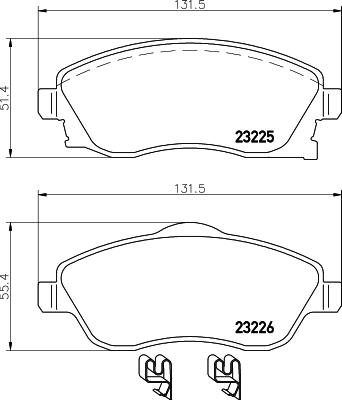 Cobreq N-360 - Тормозные колодки, дисковые, комплект autodif.ru