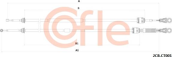 Cofle 92.2CB.CT001 - Трос, наконечник, ступенчатая коробка передач autodif.ru