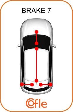 Cofle 10.7621 - Трос стояночного тормоза центр FORD GALAXY all-inc 4WD see VW/Seat Van 95- autodif.ru