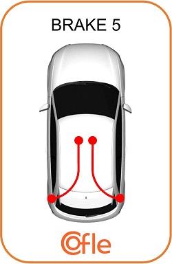 Cofle 11.6583 - Трос стояночного тормоза прав задн RENAULT CLIO all 1.2-1.4 98-6/01 autodif.ru