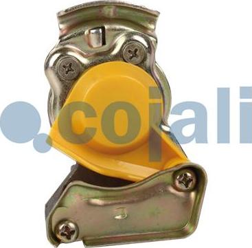 Cojali 6001406 - Головка соединительная тормозной системы прицепа 22мм (груз.авто) желтая с клапаном COJALI autodif.ru