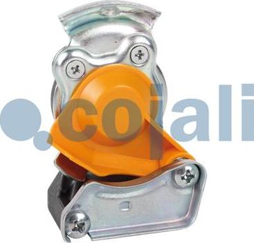 Cojali 6001408 - Головка соединительная тормозной системы прицепа 16мм (груз.авто) желтая с клапаном COJALI autodif.ru