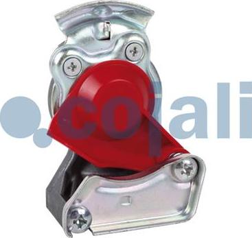 Cojali 6001403 - Головка соединительная тормозной системы прицепа 16мм (груз.авто) красная без клапана COJALI autodif.ru