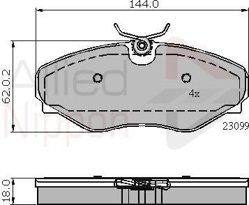 Triscan FDB1515 - Тормозные колодки, дисковые, комплект autodif.ru