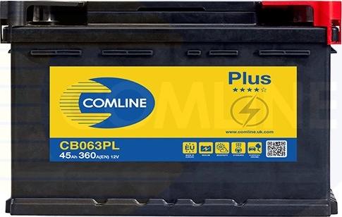 Comline CB063PL - Стартерная аккумуляторная батарея, АКБ autodif.ru