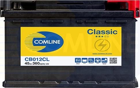 Comline CB012CL - Стартерная аккумуляторная батарея, АКБ autodif.ru