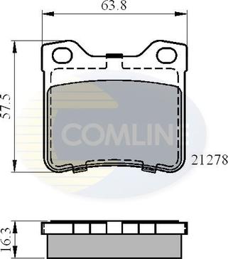 Comline CBP01060 - Тормозные колодки, дисковые, комплект autodif.ru