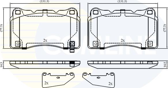 Comline CBP32859 - Тормозные колодки, дисковые, комплект autodif.ru