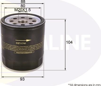 Comline CIZ11741 - Масляный фильтр autodif.ru
