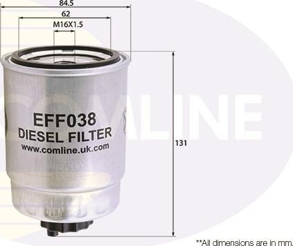 Comline EFF038 - Топливный фильтр autodif.ru