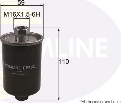Comline EFF023 - Топливный фильтр autodif.ru
