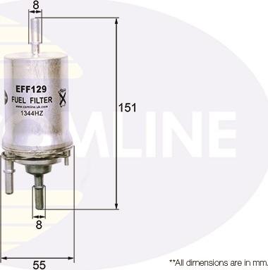 Comline EFF129 - Топливный фильтр autodif.ru