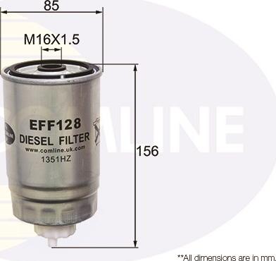Comline EFF128 - Топливный фильтр autodif.ru