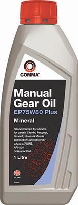 Comma EP75W80P1L - Трансмиссионное масло для пятиступенчатых коробок передач Comma EP75W80 Plus. 12шт.Х1л autodif.ru