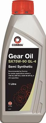 Comma SXGL41L - Масло трансмиссионное 75W90 COMMA 1л полусинтетика SX75W90 GL4 autodif.ru