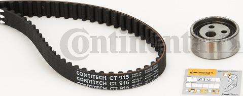 Contitech CT915K1 - Комплект зубчатого ремня ГРМ autodif.ru