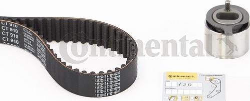 Contitech CT 910 K1 - Ремень ГРМ комплект [107 зуб..25.4mm]  ролик autodif.ru