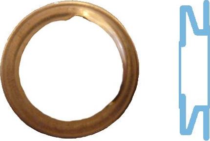 Corteco 005593S - Уплотнительное кольцо, резьбовая пробка маслосливного отверстия autodif.ru