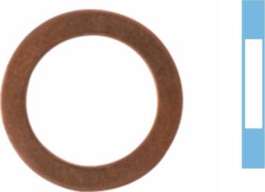 Corteco 005569S - Уплотнительное кольцо, резьбовая пробка маслосливного отверстия autodif.ru