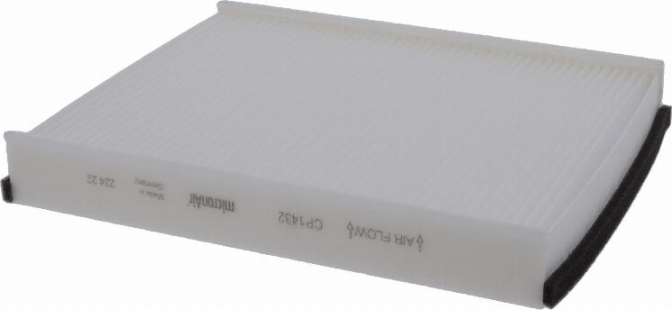 Corteco 80001772 - Фильтр 250x203x35.5 салона пылевой (бумажный) autodif.ru