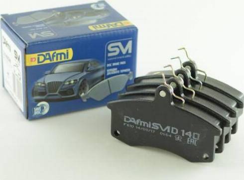 Dafmi D140SM - Тормозные колодки, дисковые, комплект autodif.ru