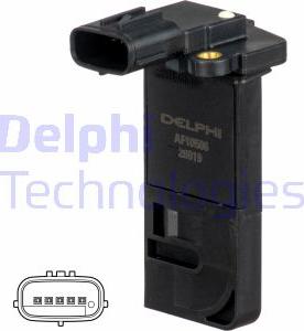 Delphi AF10506-12B1 - Датчик потока, массы воздуха autodif.ru