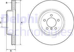 Delphi BG9158C - Тормозной диск autodif.ru
