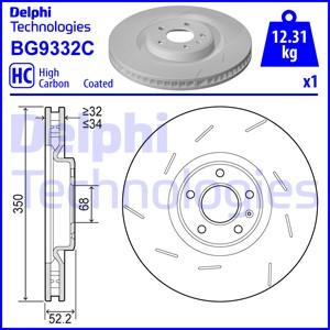Delphi BG9332C - Тормозной диск autodif.ru