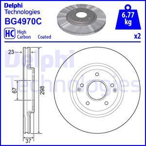Delphi BG4970C - Тормозной диск autodif.ru