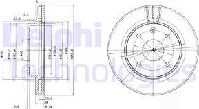 Delphi BG4003 - Тормозной диск autodif.ru