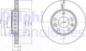 Delphi BG4265 - Тормозной диск autodif.ru