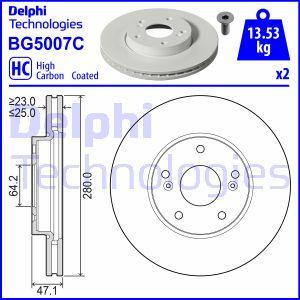 Delphi BG5007C - Тормозной диск autodif.ru