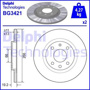 Delphi BG3421 - Тормозной диск autodif.ru