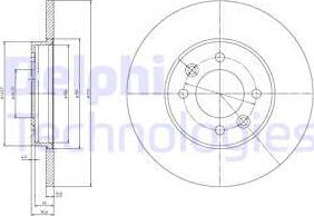 Delphi BG3147 - Тормозной диск autodif.ru