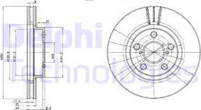 Delphi BG3347 - Тормозной диск autodif.ru