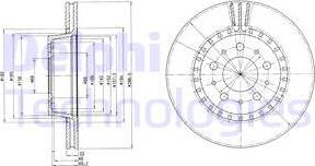 Delphi BG2426 - Тормозной диск autodif.ru
