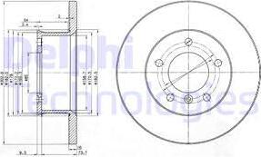 Delphi BG2556 - Тормозной диск autodif.ru