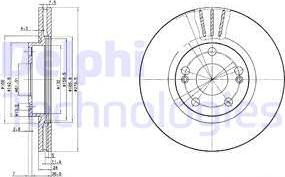 Delphi BG2697 - Тормозной диск autodif.ru