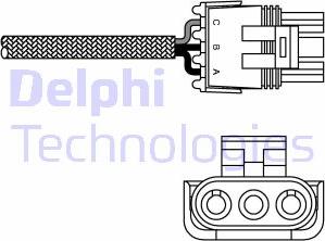 Delphi ES10991-12B1 - Лямбда-зонд, датчик кислорода autodif.ru
