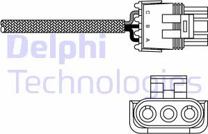 Delphi ES10969-12B1 - Лямбда-зонд, датчик кислорода autodif.ru