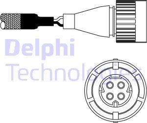 Delphi ES10986-12B1 - Лямбда-зонд, датчик кислорода autodif.ru