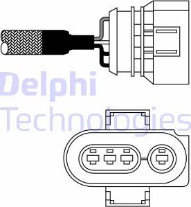Delphi ES10980-12B1 - Лямбда-зонд, датчик кислорода autodif.ru