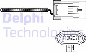 Delphi ES10988-12B1 - Лямбда-зонд, датчик кислорода autodif.ru