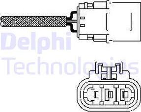 Delphi ES10456-12B1 - Лямбда-зонд, датчик кислорода autodif.ru