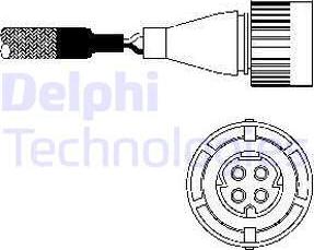 Delphi ES10254 - Лямбда-зонд, датчик кислорода autodif.ru