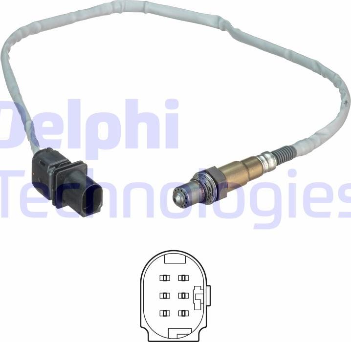 Delphi ES20541-12B1 - Лямбда-зонд, датчик кислорода autodif.ru