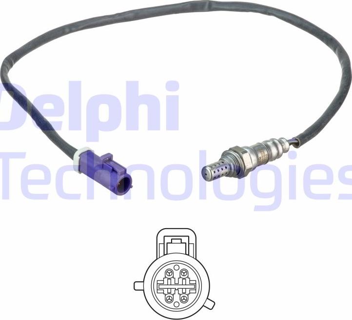 Delphi ES2050812B1 - Лямбда-зонд, датчик кислорода autodif.ru